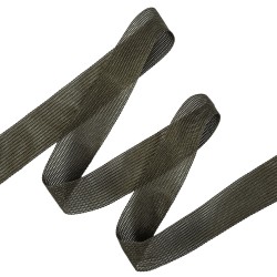 Окантовочная лента-бейка, цвет Тёмно-Серый 22мм (на отрез)  в Красноармейске