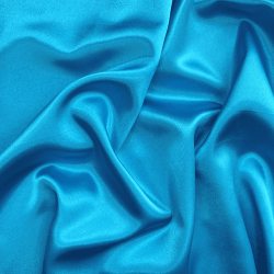 *Ткань Атлас-сатин, цвет Голубой (на отрез)  в Красноармейске