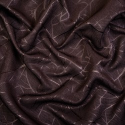 Ткань Блэкаут для штор &quot;Ледовое тиснение цвет Темно-Коричневый&quot; (на отрез)  в Красноармейске