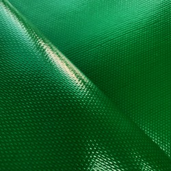 Ткань ПВХ 600 гр/м2 плотная, Зелёный (Ширина 150см), на отрез  в Красноармейске