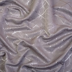 Ткань Блэкаут для штор светозатемняющая 75% &quot;Ледовое тиснение цвет Серый&quot; (на отрез)  в Красноармейске