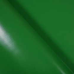 Ткань ПВХ 450 гр/м2, Зелёный (Ширина 160см), на отрез  в Красноармейске