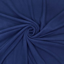 Ткань Флис Односторонний 130 гр/м2, цвет Темно-синий (на отрез)  в Красноармейске