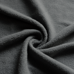 Ткань Флис Односторонний 130 гр/м2, цвет Серый (на отрез)  в Красноармейске