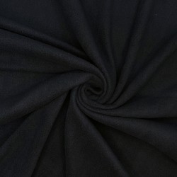 Ткань Флис Односторонний 130 гр/м2, цвет Черный (на отрез)  в Красноармейске