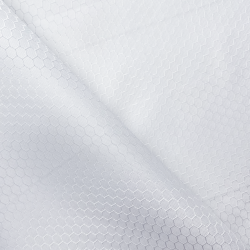 Ткань Оксфорд 300D PU Рип-Стоп СОТЫ, цвет Белый (на отрез)  в Красноармейске