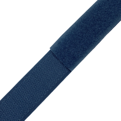 Контактная лента 25мм цвет Синий (велькро-липучка, на отрез)  в Красноармейске