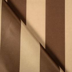 Ткань Оксфорд 300D PU, Бежево-Коричневая полоска (на отрез)  в Красноармейске