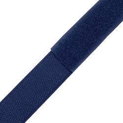 Контактная лента 25мм цвет Тёмно-Синий (Велькро-липучка), на отрез  в Красноармейске