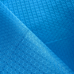 Ткань Оксфорд 300D PU Рип-Стоп СОТЫ, цвет Голубой (на отрез)  в Красноармейске