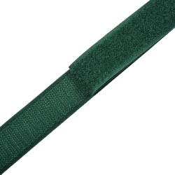 Контактная лента 25мм цвет Зелёный (велькро-липучка, на отрез)  в Красноармейске